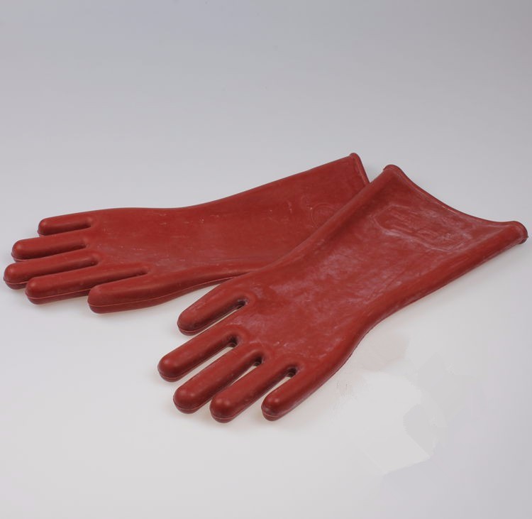 Insulated safety 12kv high voltage electrical insulating gloves for