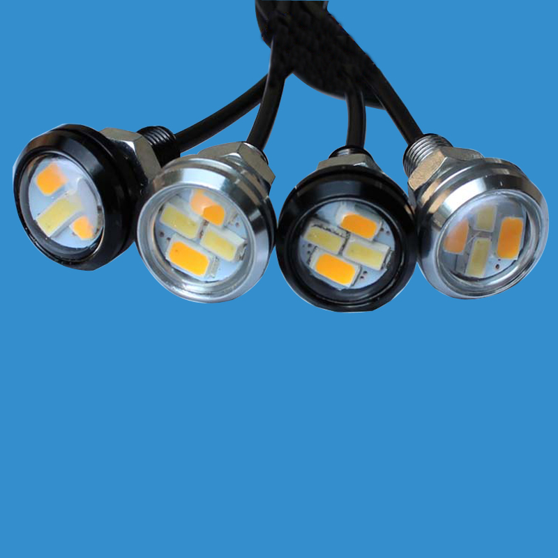 New Arrival DRL Eagle Eye 12V Daytime Running Light with Yellow Turn Signals LED Reverse Lamp