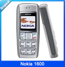 Original Unlocked Nokia 1600 GSM Mobile Phone with Multi Languages Free Shipping Refurbished