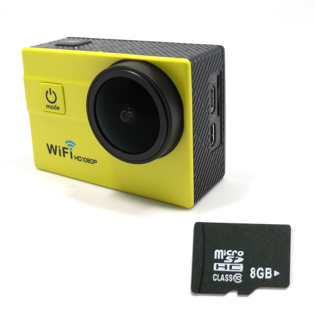 1080 P  Deportiva    Wi-Fi Hd   Cam Kamera Esportiva  8  TF  Q58G