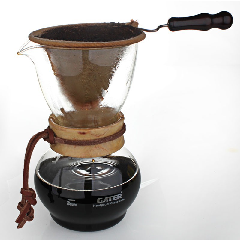 Chemex Style Pour Over Coffee Maker