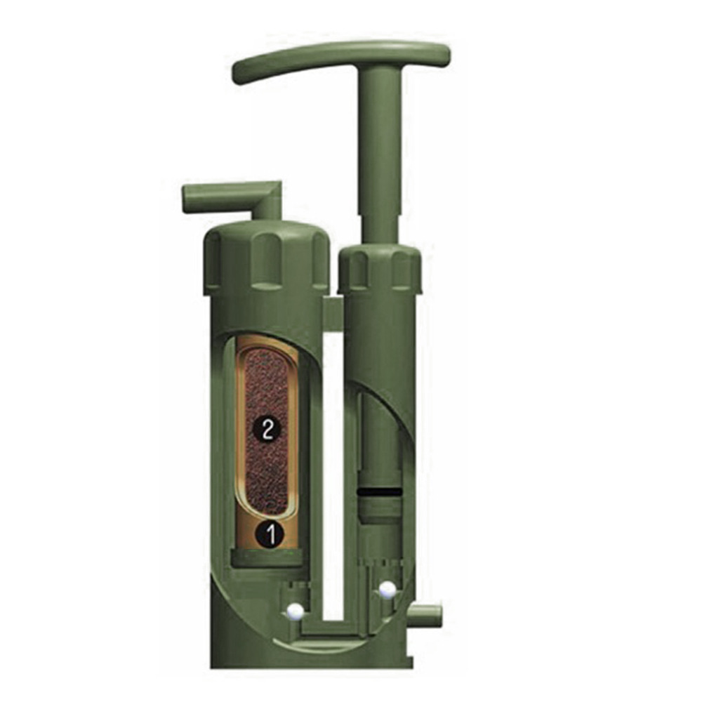 Portable Outdoor Water Filter Purify Pump Outdoor Survival Hiking Camping free shipping