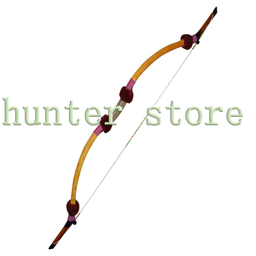 35lbs Hunting Bow Archery Slingshot Wooden Bow Traditional Bows and Arrows