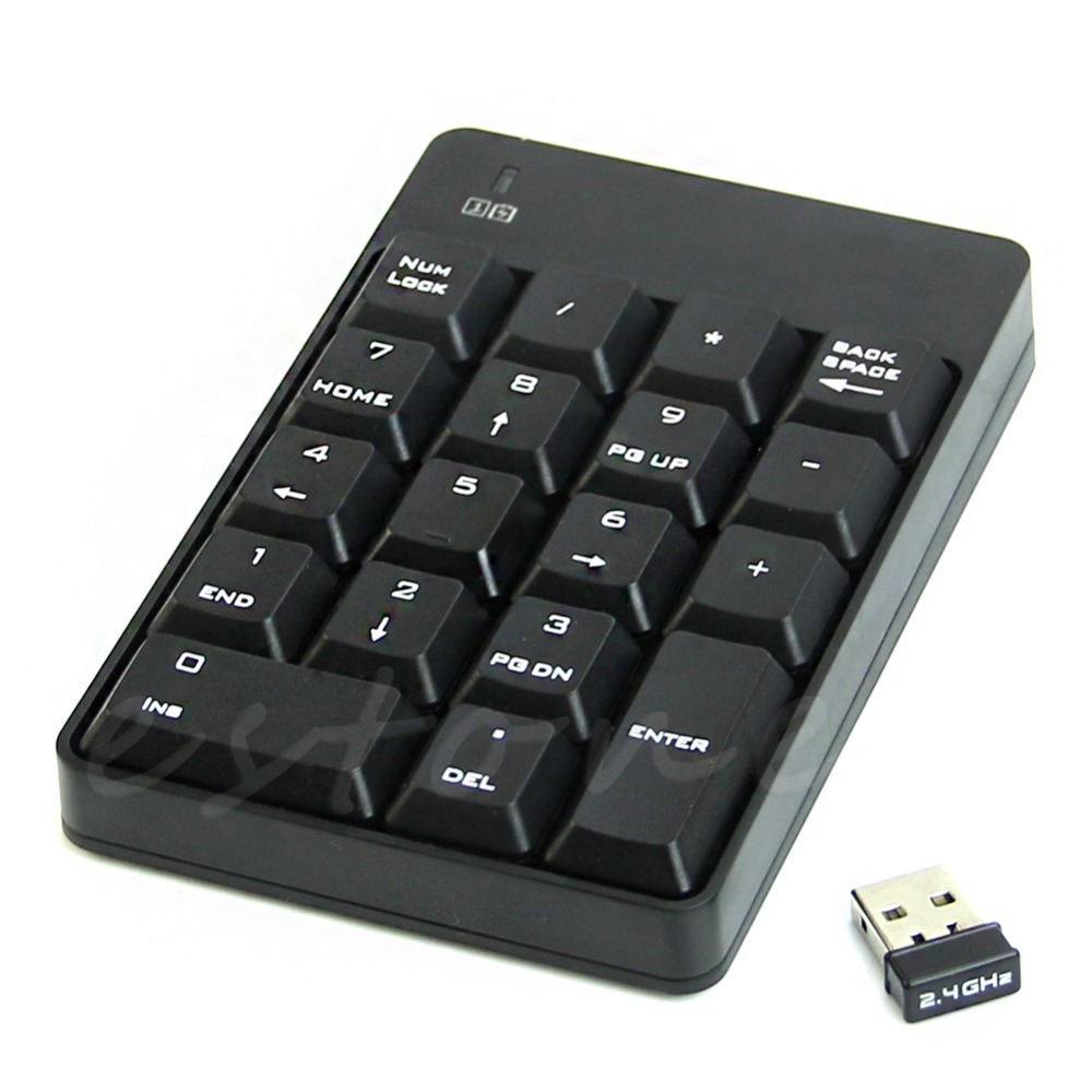New for 2.4GHz Wireless Numeric Keypad Numpad Number 18 ...