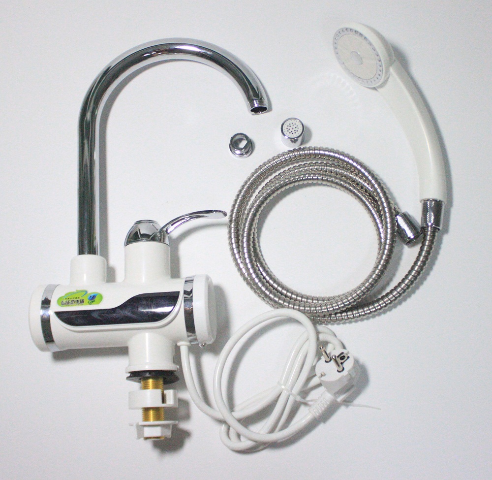 Temperature Display Instant Water Heater Shower Tap Tankless Kitchen