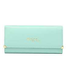 2016 Fashion Lady Women Wallets Bag with bronzing Popular Purse Long PU Handbags Card Holder Birthday Gift Bags QB-016