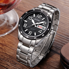 DOM 2016 Men Authentic Business Sapphire Waterproof Diver Luminous Steel Belt Multi-Function Belt Steel Belt Day-Date Watch