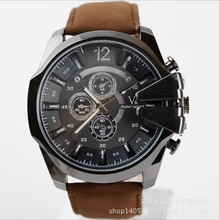 Relojes hombres DZ de marcas de lujo OVERSIZE correa de cuero Dial moda casual relojes hombres relojes del cuarzo de japón venta al por mayor