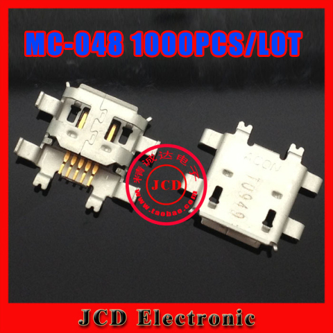 1000PCS/LOT for  mini micro 5Pin USB jack data plug charging port  for phone,USB  jacks socket connector,4 foot DIP,2 foot SMT