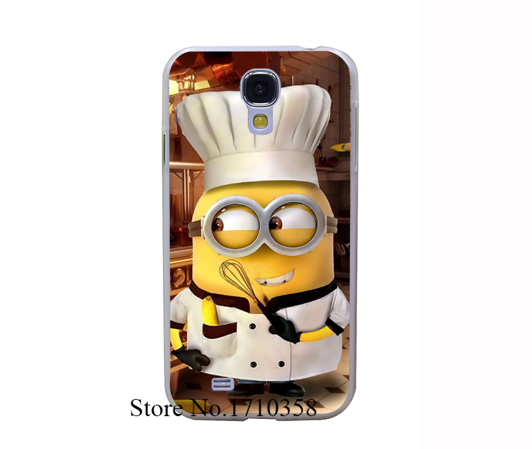 minions chief Transprent Hard Case Cover for Samsung Galaxy S6 Edge S5 Mini S3 Mini S4