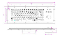 Metal keyboard atm Keypad Metal trackball Keypad rugged keyboards terminal keyboards vandal proof keypads waterproof industrial