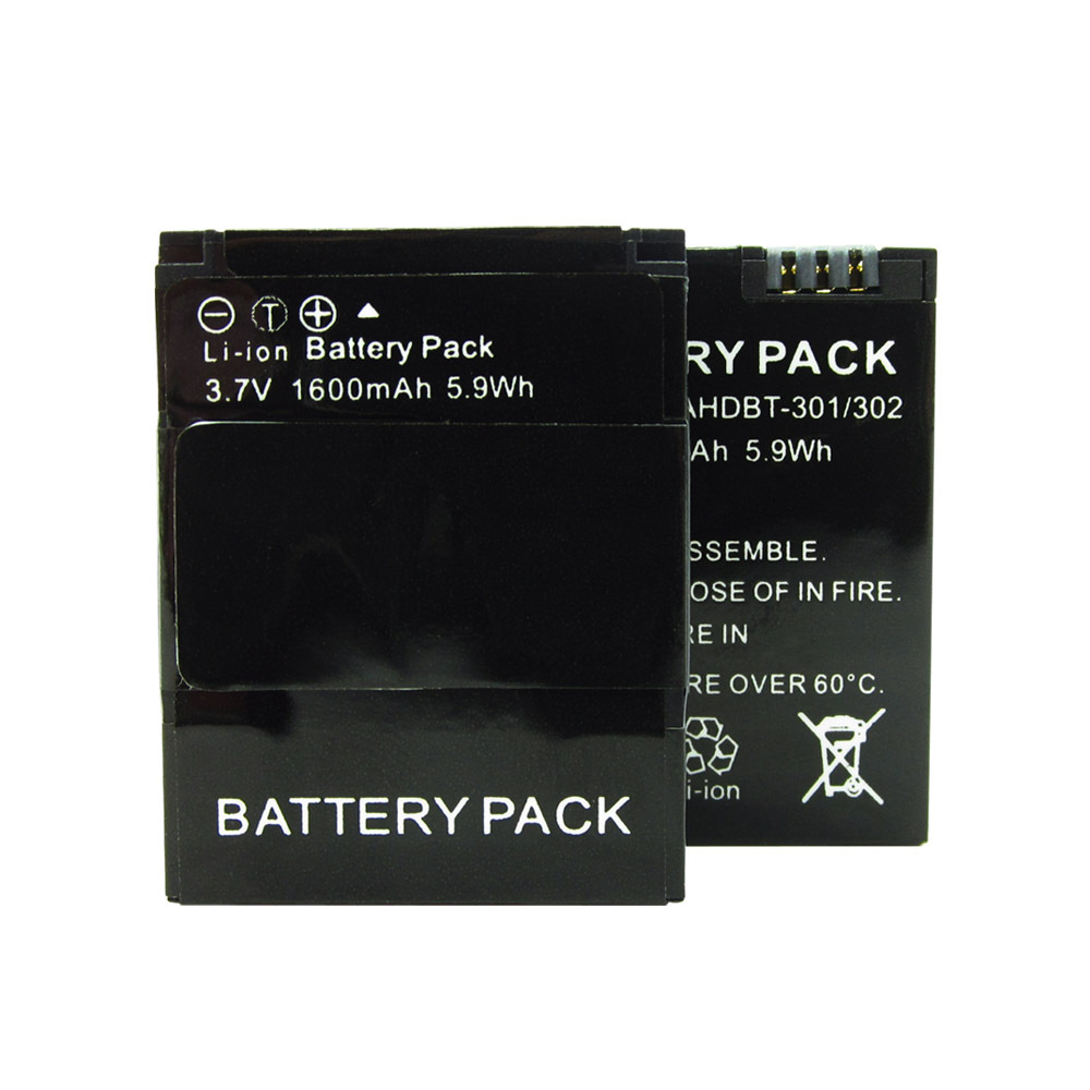 Gopro Battery 1600mAh Rechargeable Battery AHDBT 301 AHDBT 201 For Gopro Hero 3 3 Camera Gopro