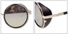 SEA STEAMPUNK Retro COATING mens vintage round SUNGLASSES Men women brand designer gafas OCULOS de sol