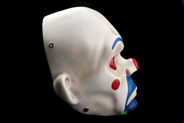 Famous Movie Batman Theme Resin Mask Horror Robber Heath Ledger Same Masks Halloween House Party Cosplay Outdoor Games Props