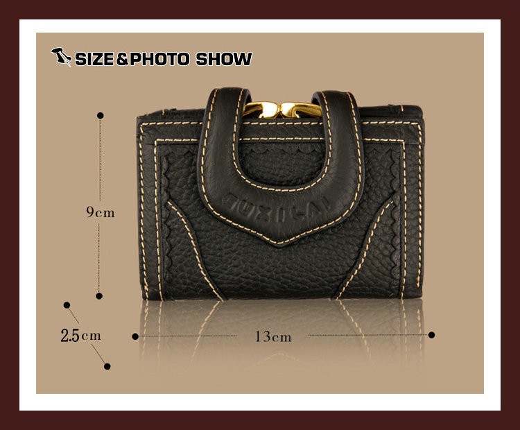 Short leather wallet 2