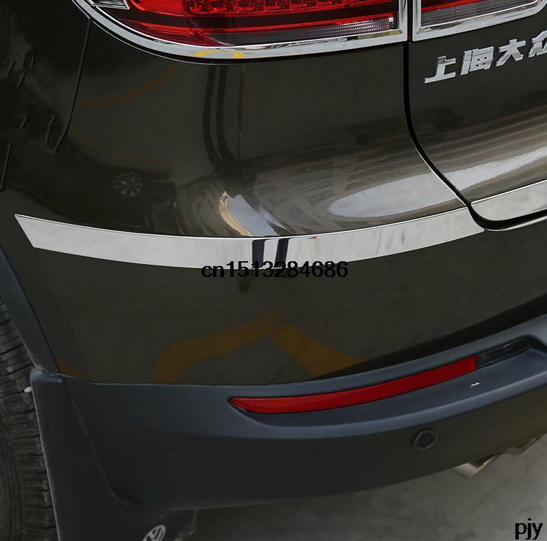 Car rear Bumper Stainless Steel Protection scuff trm 2pcs for 2013 2015 Volkswagen vw Tiguan Accessories