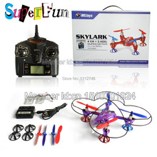 Purple-2.4G 4CH GYRO Mini RC Quadcopter Quadricopter UFO RC Helicopter VS WL V929 V949 V252 Remote Control RC Drone.
