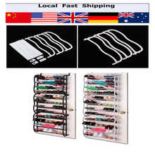 36 Pair 12 Tier Over Door Hanging Shoe Rack Zapatero Shelf Organiser Storage Stand Metal Shoe