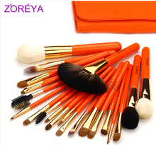 Hot sale 2013 NEW Zoreya 22 makeup brush set loose powder brush blush brush the professional make-up cosmetic tool Free shipping