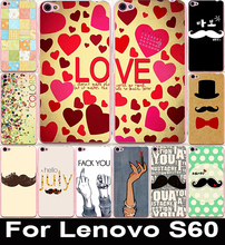 LOVE Lipstick Anchors Moustache Life Back Cellphone Case Cover For Lenovo S60 S60T S60W Protective Cases Shell Protector Skin
