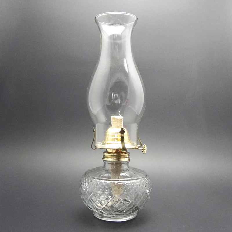 Advance Booking 33cm Glass Large Capacity Oil Lamp Glass Classic Retro