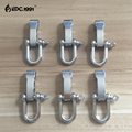 6PCS lot U Shape Adjustable Zinc alloy Anchor Shackle Outdoor Camping Survival Rope Paracord Bracelet Buckles
