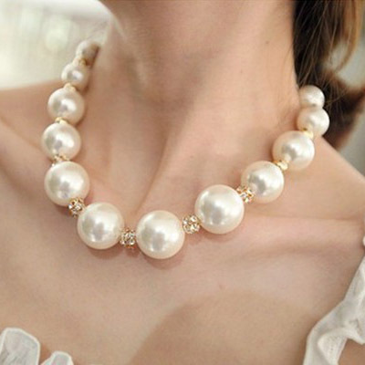 New 2015 Hot Chokers Necklaces Women Simulated Pearl Jewelry Trends Fashion Necklace For Gift Party Wedding