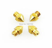 5PCS Reprap Prusa i3 3D Printer Mix 0.4mm 0.3mm 0.2mm Extruder Brass Nozzle Print Head for MK8 Extruder 1.75mm ABS PLA Printer