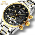 KINYUED brand Tourbillon Mechanical Watch Men Stainless Steel Strap band Waterproof Automatic Men s Watch relogio