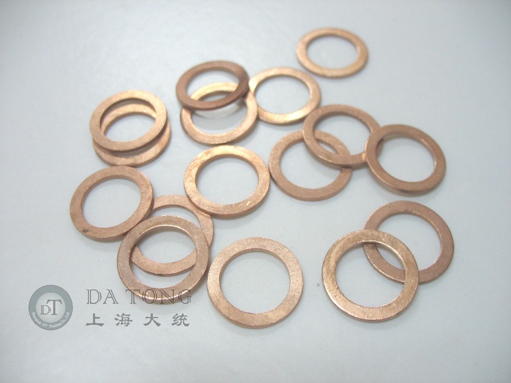 50pcs lot Lubricating Oil Drain Bolt Copper Washer M12 For Honda Yamaha Kawasaki Suzuki font