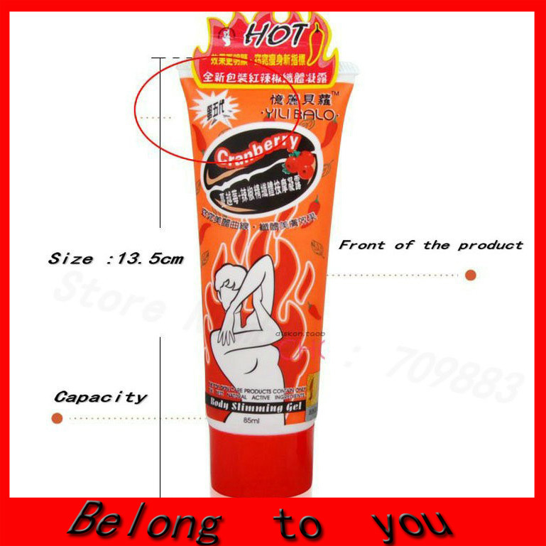 2015 free shipping special offer 1pc 100 New 85ML YILI BOLO BODY SLIMMING GEL CHILI Weight