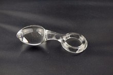 Pyrex стекло анальный плагин с Вытяжного кольца фаллоимитатор 4 СМ большой кристалл butt plug секс игрушки женщина мужчина мастурбация продукты