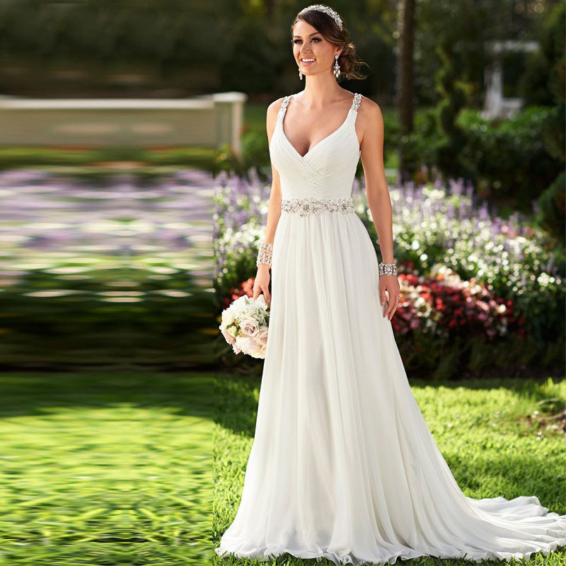If Simplicity Bohemian Lace Wedding Dresses Flowing Wedding