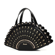 The peacock pattern shape shoulder diagonal cross bag handbag fashion creative personality cute funny flower bag