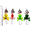 Random Color Hot Sale New Promotions 1 Pcs Soft Shiny Silica Gel Frog Lure Bass Crank