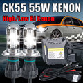 55W H4 Bi xenon HID xenon lamp kit HB2 9003 hi lo light bulb 6000K 8000K