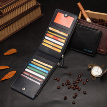 Baellerry Genuine Leather Wallets High Quality Vintage Famous Men Wallet carteira masculina billetera hombre Brief Wallets