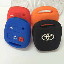 Toyota Silicone car key cover case Tarago RAV4 Corolla Camry Celica Avalon car key shell remote