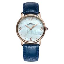 Ibso genuino mujer realmente cinturón parejas reloj de cuarzo hombre de negocios reloj impermeable reloj estudiante tabla 0650