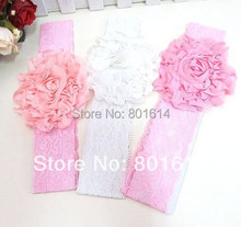 Hair Accessories new Lace Flower Newborn Baby Infant Toddler Kid Girl Headband Christening Elastic th01
