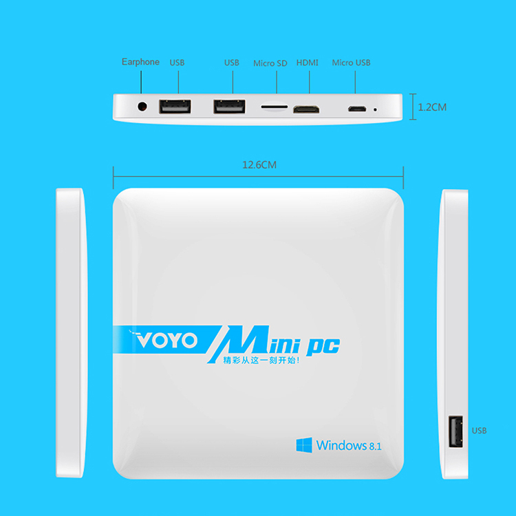 Voyo - Windows 8.1 2  RAM 64  ROM Intel Z3735F         HDMI   