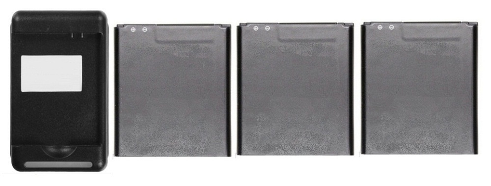 New 3x 2150mah OEM BL 53QH Battery Charger For LG Optimus 4X HD P880 L9 P760