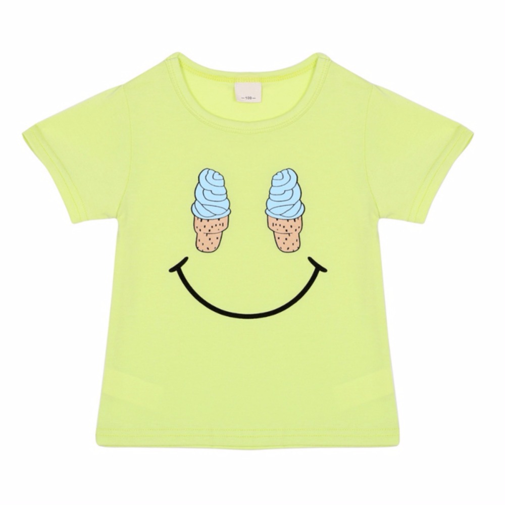 Pineapple Beard Watermelon Smile Clothing Boys T-Shirt Cotton Shirt Girl Kids T-shirts Tops Children Clothes Free Shipping