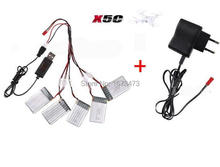original 3.7V 500mah Li-po battery+wall charger for Syma X5A/X5c /x5sc/x5sw 2.4G RC drone RC quadcopter free shipping