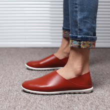 Tidog autumn polo men s casual shoes head sets foot pedal shoes slip on British driving