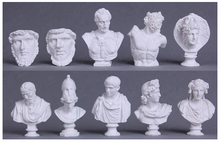 Free Shipping (10 pcs/set) Mini Resin Statue Caracalla/Laocoon/Michelangelo/Apollo/Athena/Alexander Home Decoration Model Figure