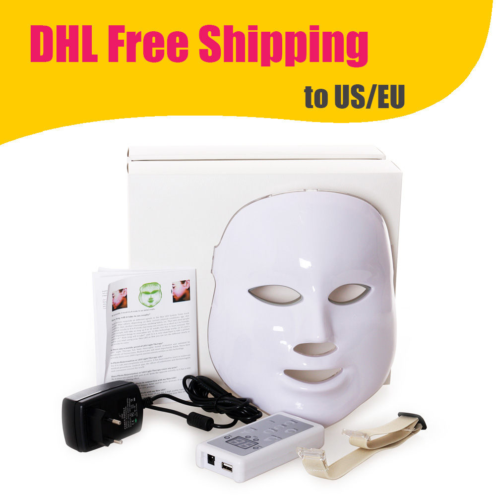 Photon LED Facial Mask PDT mask Skin Rejuvenation Beauty Therapy 3 Colors Light