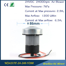 24 V 150 W corriente continua sin escobillas aspirador soplador de aire sembradora soplador