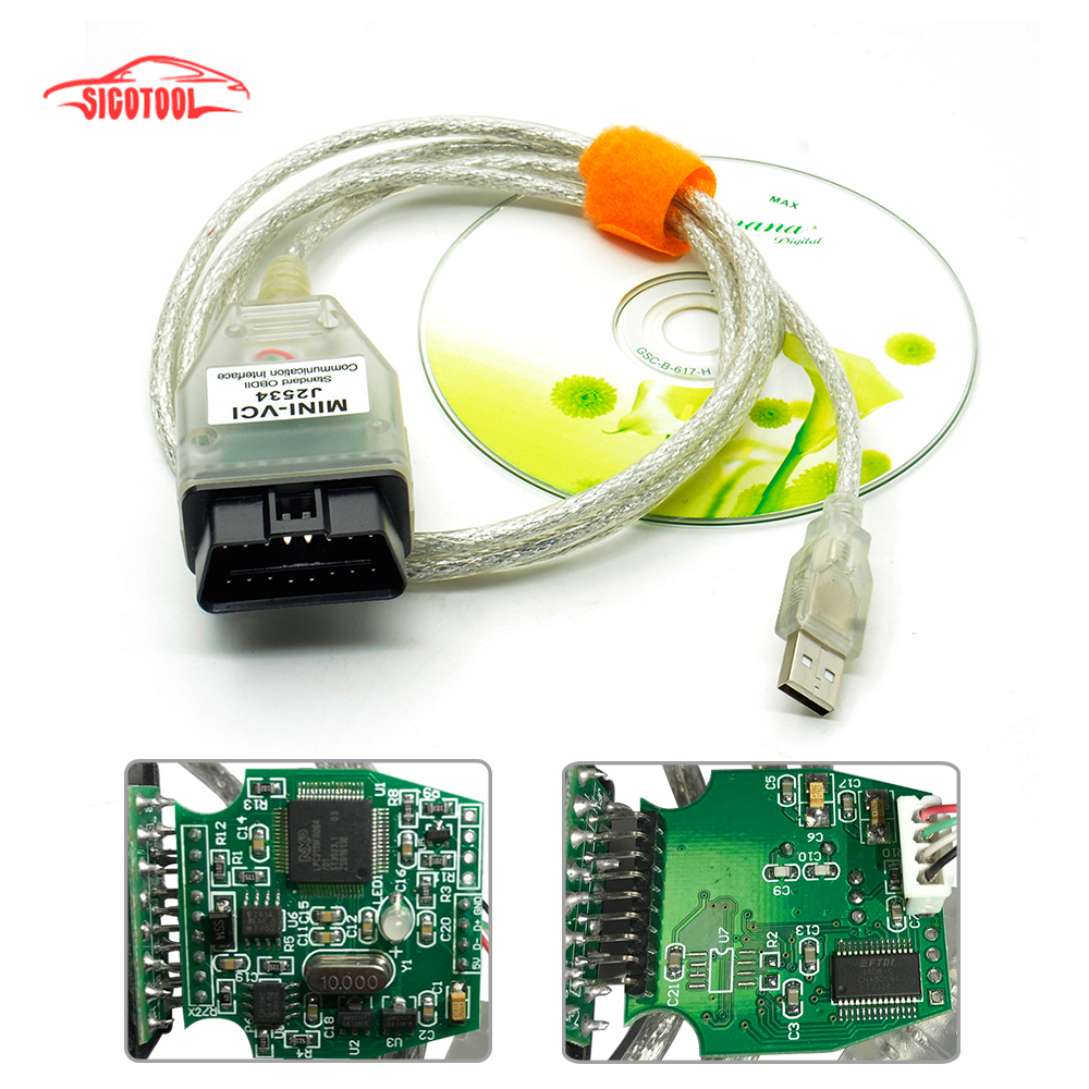 mini vci for toyota tis techstream v10.30.029 16 pin cable