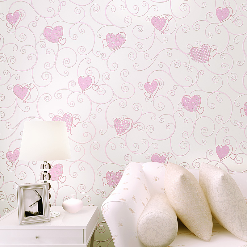 room wallpaper pink